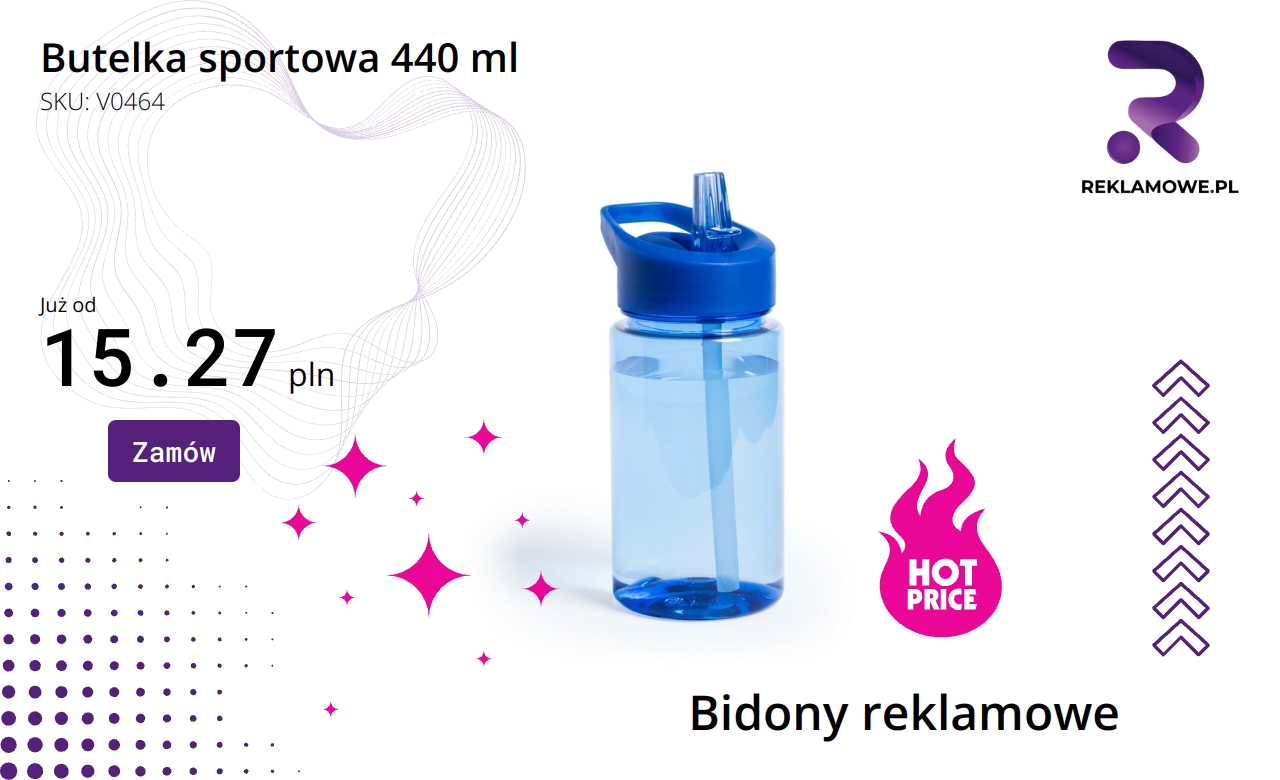 Butelka sportowa o pojemności 440 ml