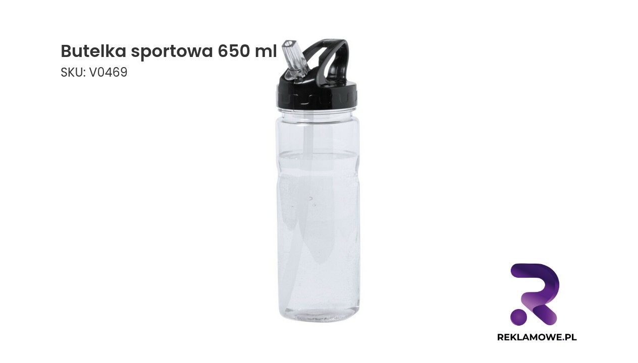 Butelka sportowa na 650 ml wody idealna do ćwiczeń