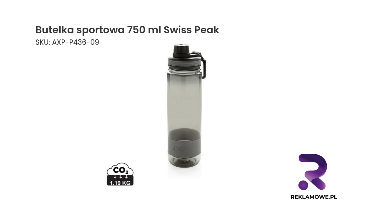Butelka sportowa Swiss Peak o pojemności 750 ml
