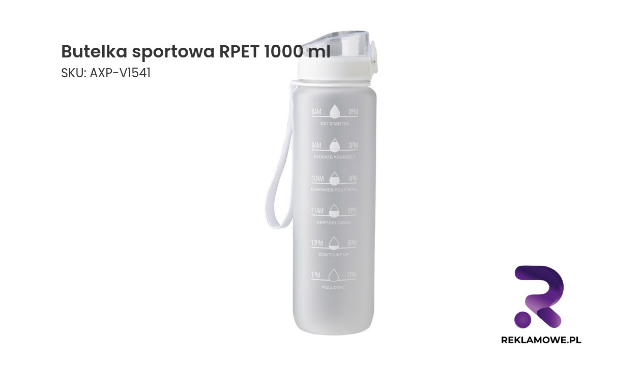 Butelka sportowa RPET o pojemności 1000 ml