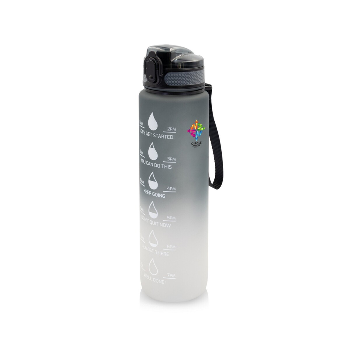 Butelka sportowa 1000 ml Air Gifts z miarką motywacyjną | Kayleigh V2144-04_ILG01