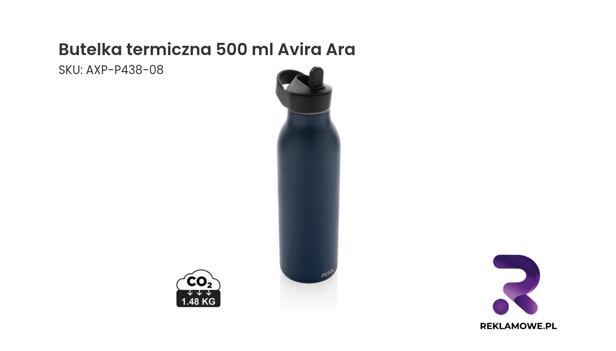 Butelka termiczna 500 ml Avira Ara – stylowa butelka na napoje utrzymująca temperaturę
