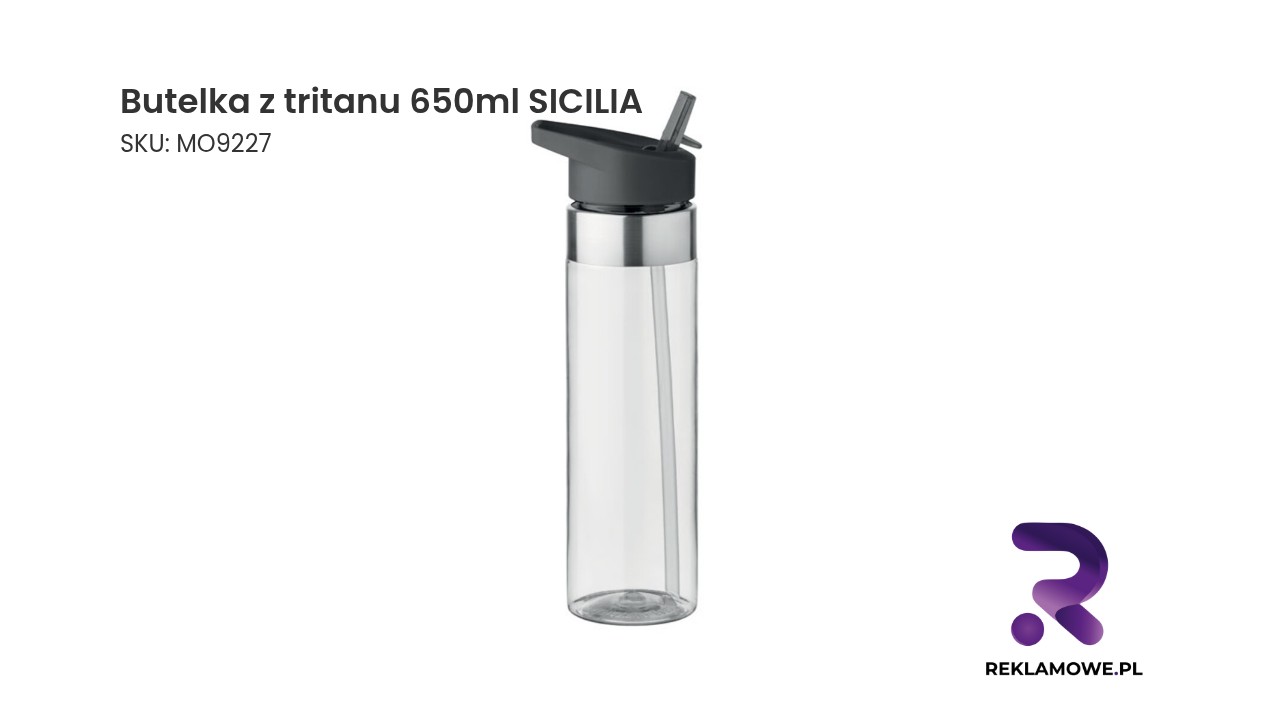 Butelka z tritanu 650ml SICILIA Butelka z tritanu 650 ml SICILIA – lekka i trwała butelka na wodę